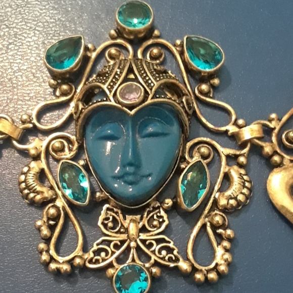 HUGE Sleeping moon goddess ss stamped braclet